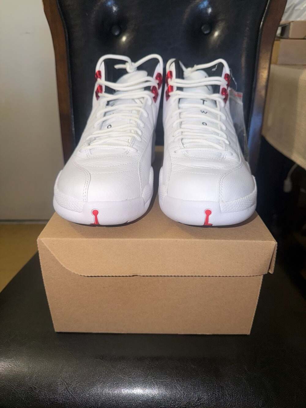 Air Jordan 12 Retro Twist White/University Red-Black Men's Size 11